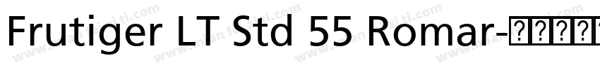 Frutiger LT Std 55 Romar字体转换